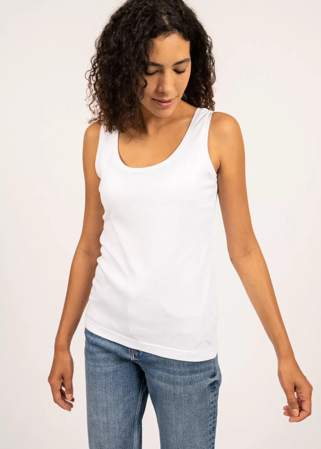 bastia_tank_top_2.webp Cheap Saint James Bastia tank top Blanc