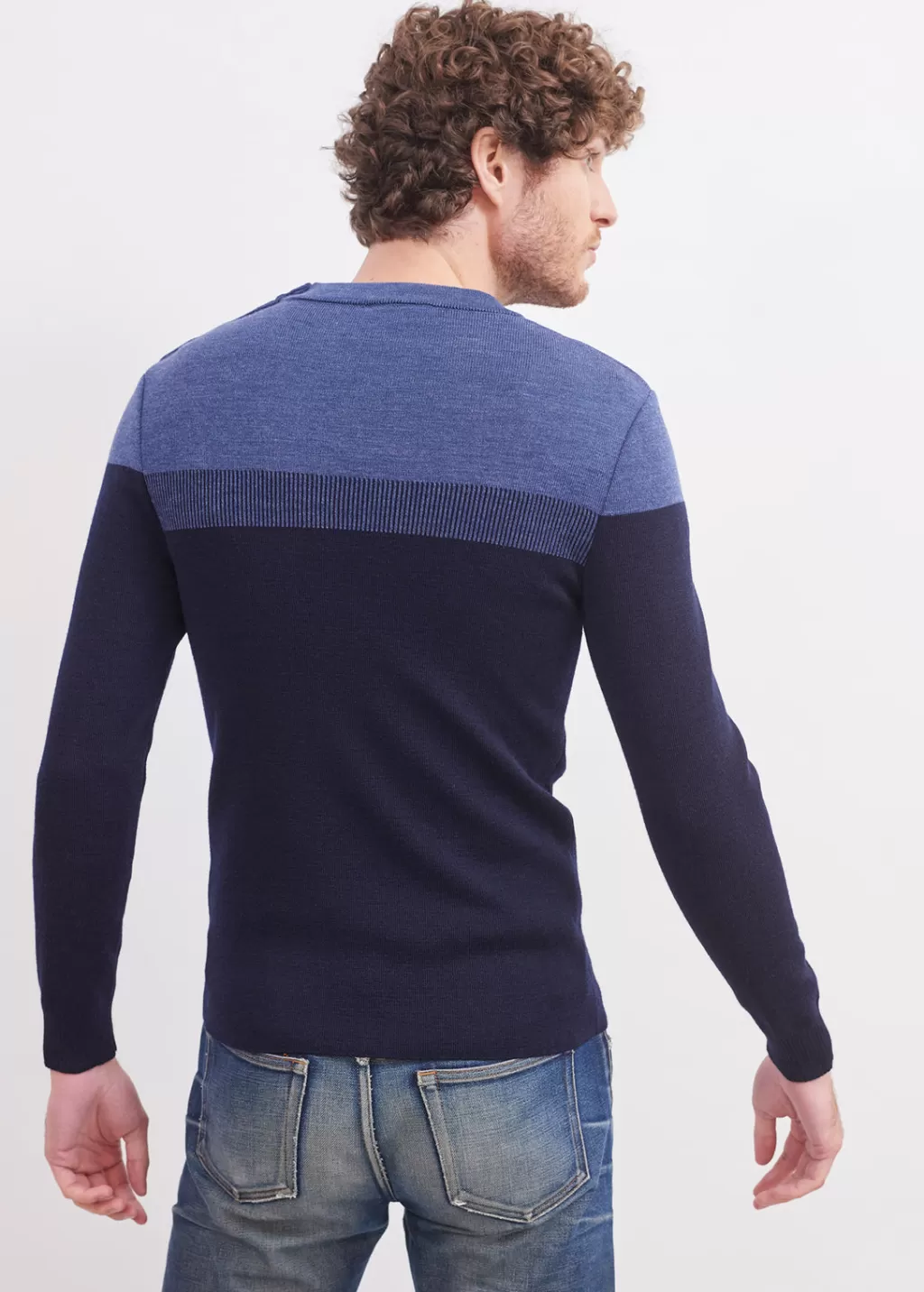 Best Sale Saint James Bretagne sailor jumper Marine/jeans