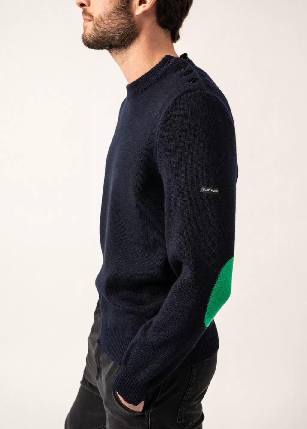cancale_plain_sailor_jumper_3.webp Outlet Saint James Cancale plain sailor jumper Marine/trefle