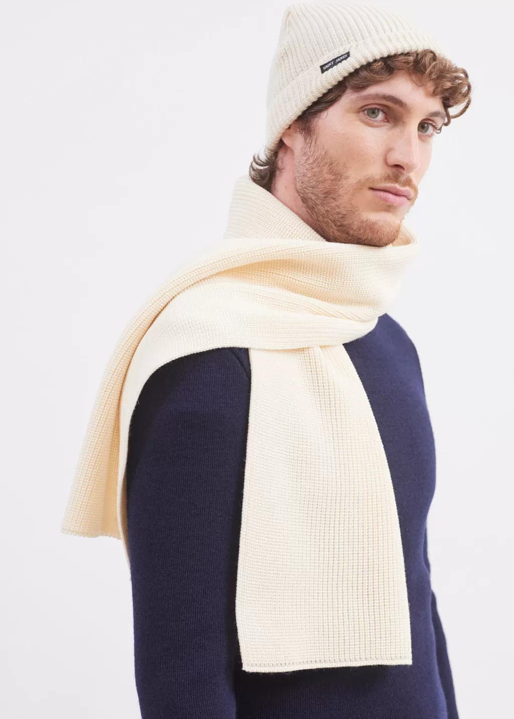 canoe_scarf_2-6.webp Best Sale Saint James Canoe scarf Ecume