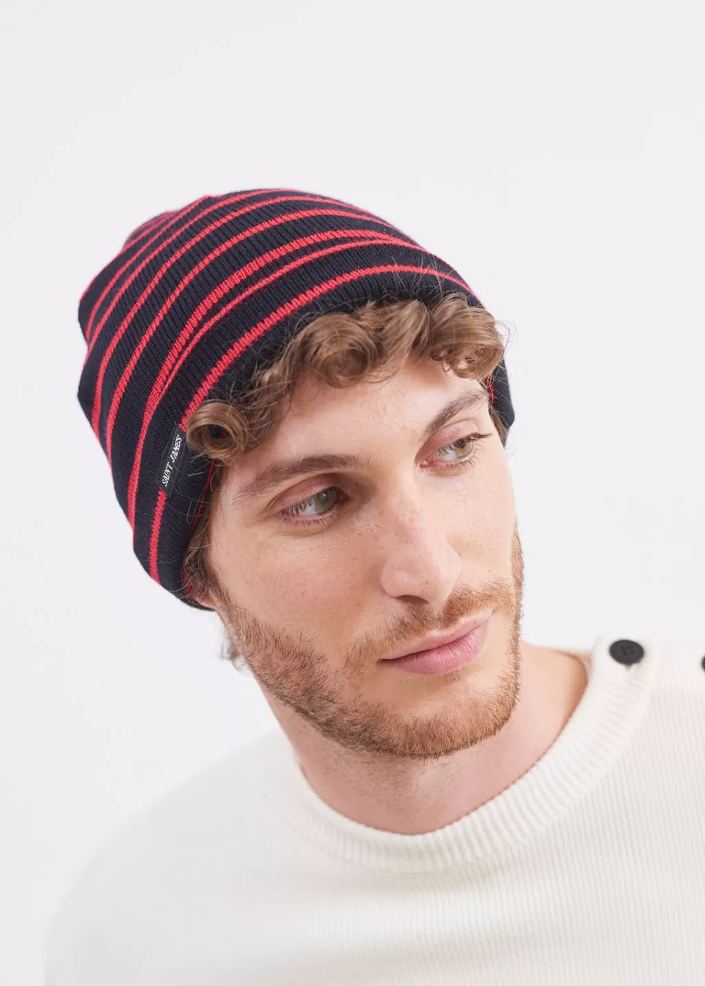 cartier_striped_sailor_hat_2-5.webp Best Saint James Cartier striped sailor hat Navy/tulipe