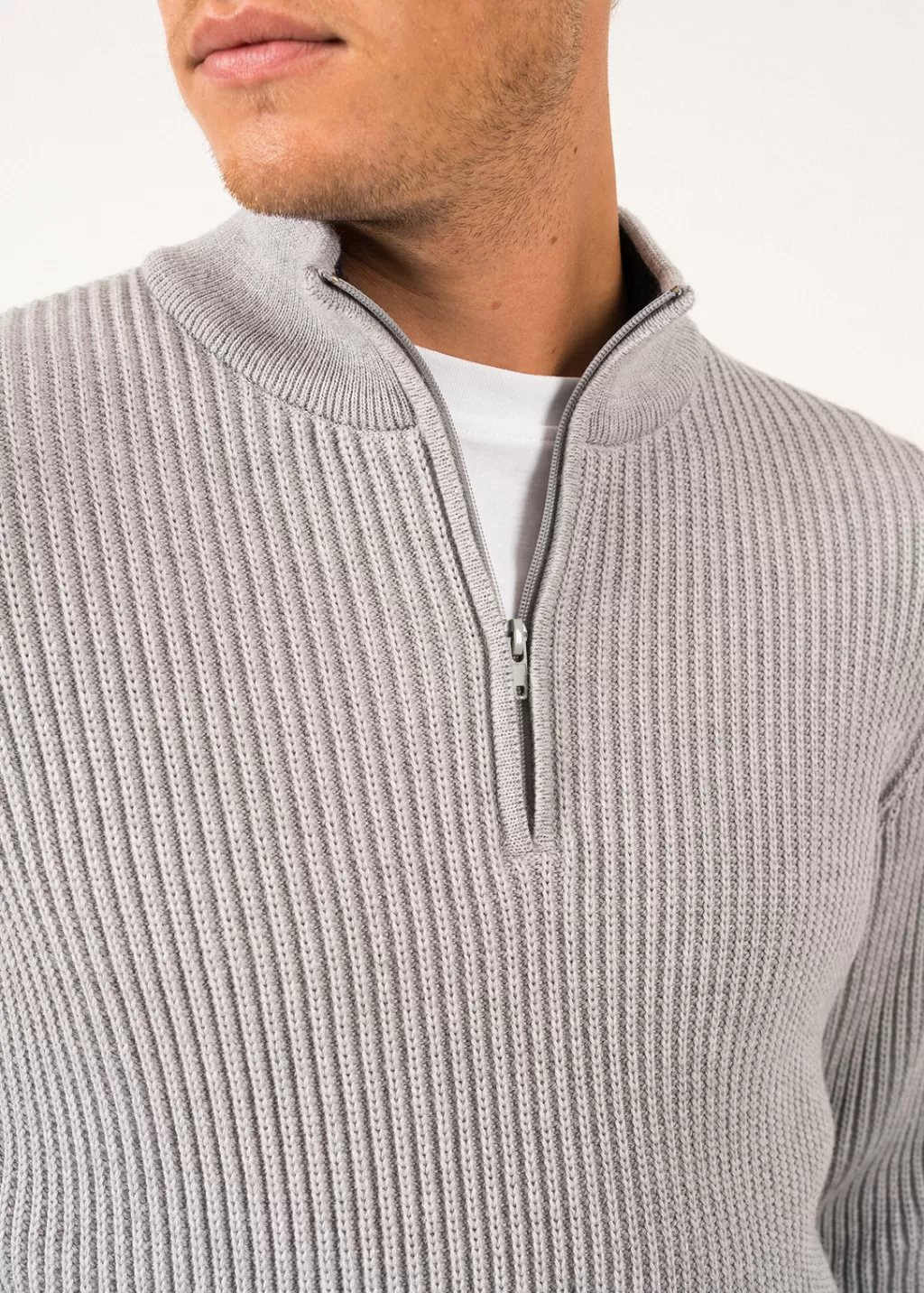 chamrousse_truckcollar_jumper_3.webp Clearance Saint James Chamrousse Truck-collar Jumper Perlechine/navy