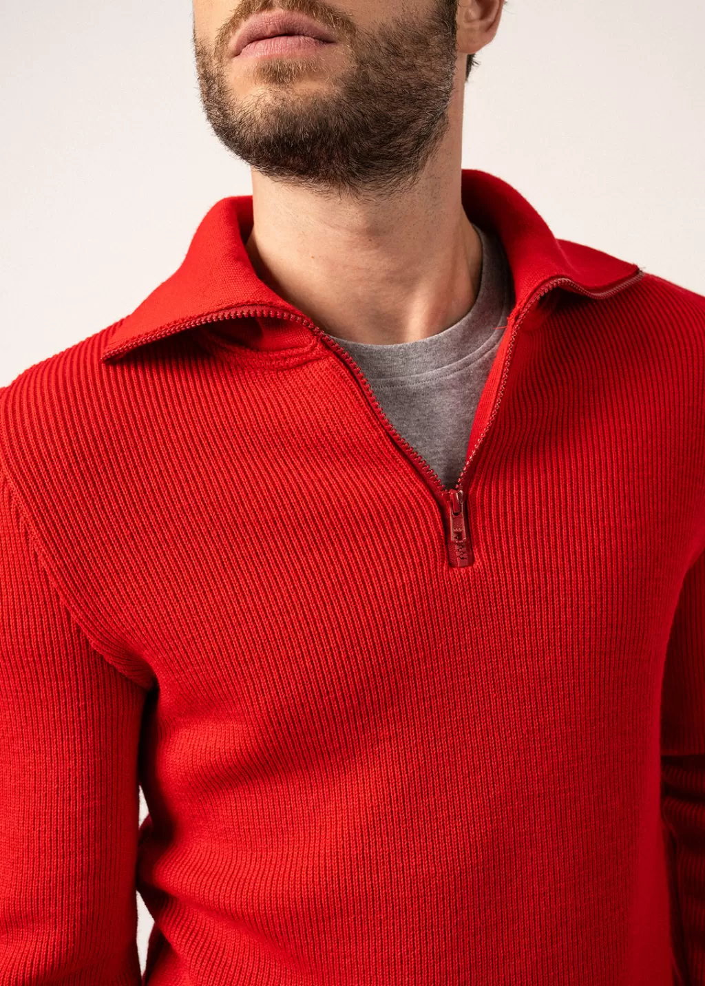 cotentin_truckerstyle_neck_jumper_3-1.webp Cheap Saint James Cotentin trucker-style neck jumper Rouge