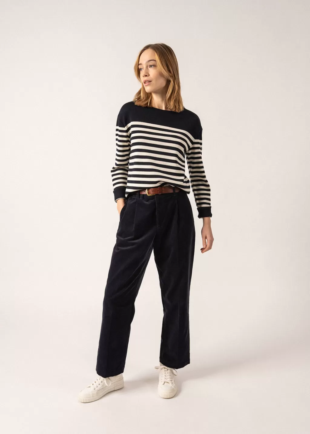 ecrins_striped_jumper_2-1.webp Hot Saint James Ecrins Striped Jumper Navy/ecume