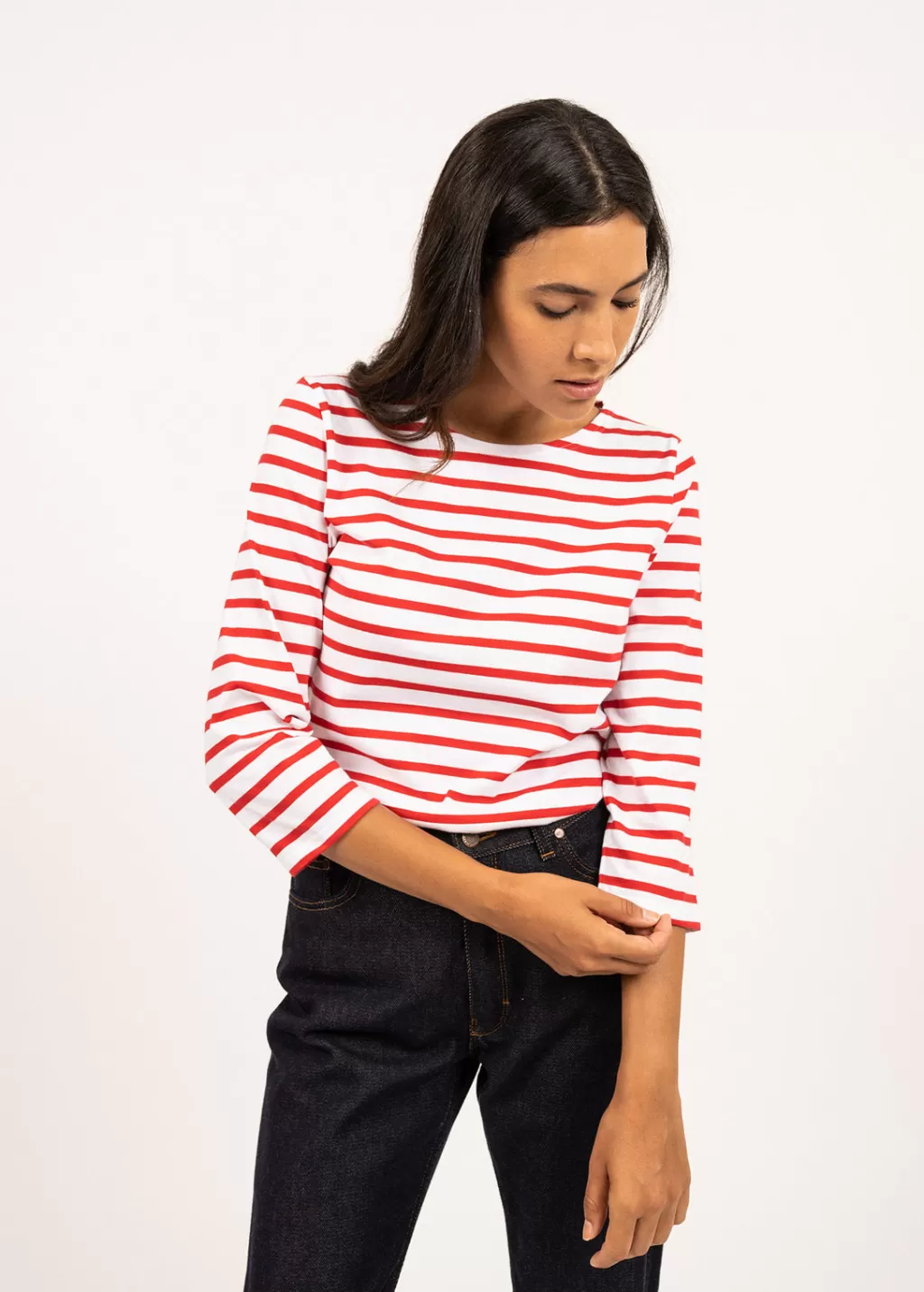 galathe_striped_sailor_shirt_2-6.webp Hot Saint James Galathée striped sailor shirt Neige/tulipe