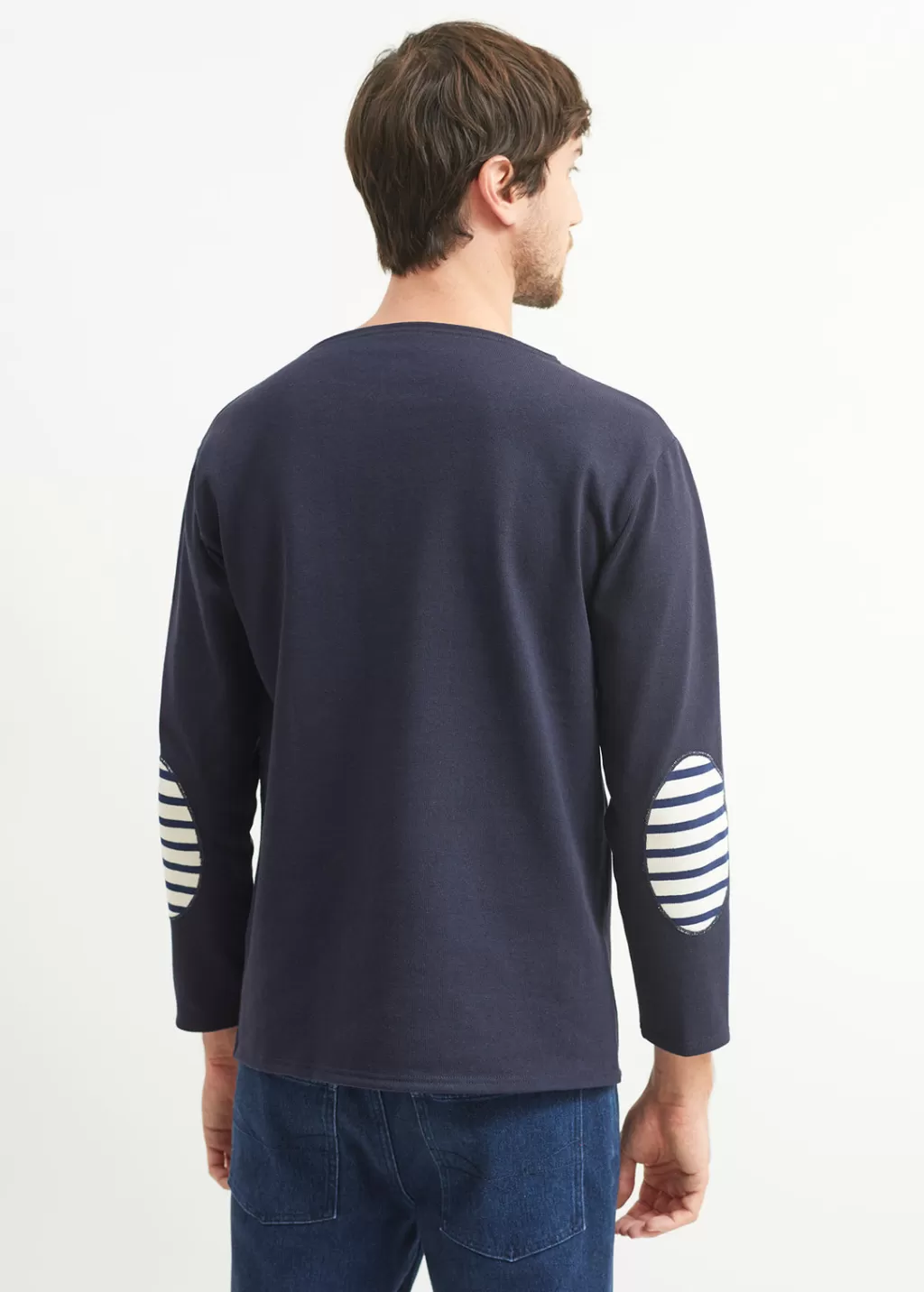 guildo_boat_neck_sailor_shirt_5.webp Clearance Saint James Guildo boat neck sailor shirt Navy