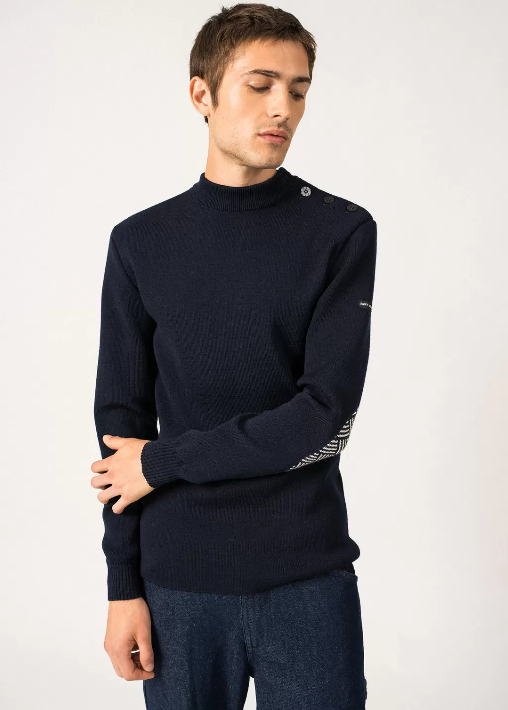 matelot_equipage_sailor_jumper_2.webp Best Saint James Matelot Equipage sailor jumper Marine/ecru