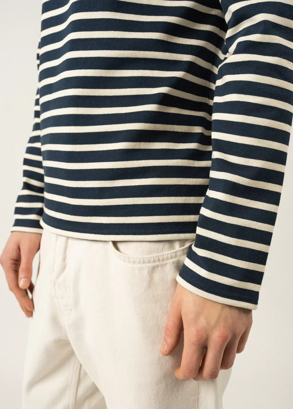 meridien_unisex_striped_sailor_shirt_3-8.webp Best Saint James Meridien unisex striped sailor shirt Marine/ecru