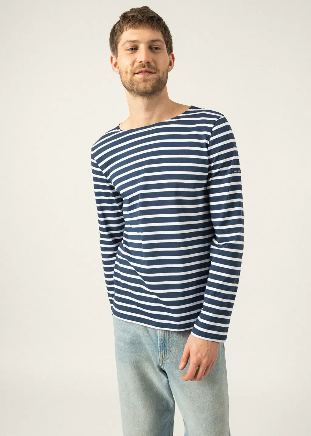 minquiers_unisex_striped_sailor_shirt_2-6.webp Shop Saint James Minquiers unisex striped sailor shirt Marine/neige