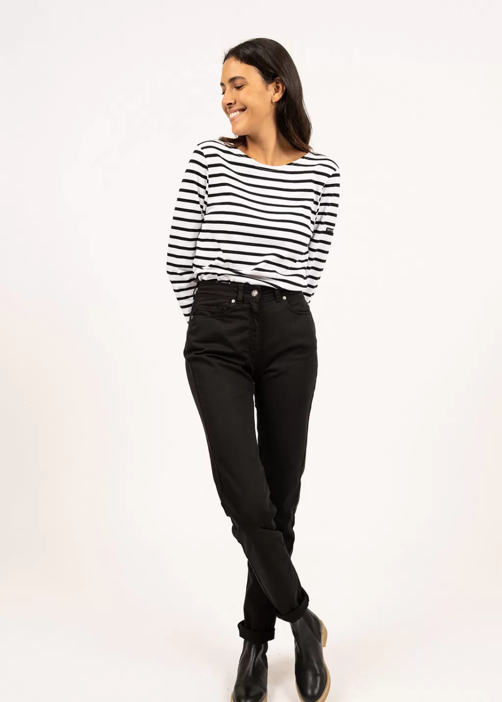 minquiers_unisex_striped_sailor_shirt_4-2.webp Flash Sale Saint James Minquiers unisex striped sailor shirt Neige/noir