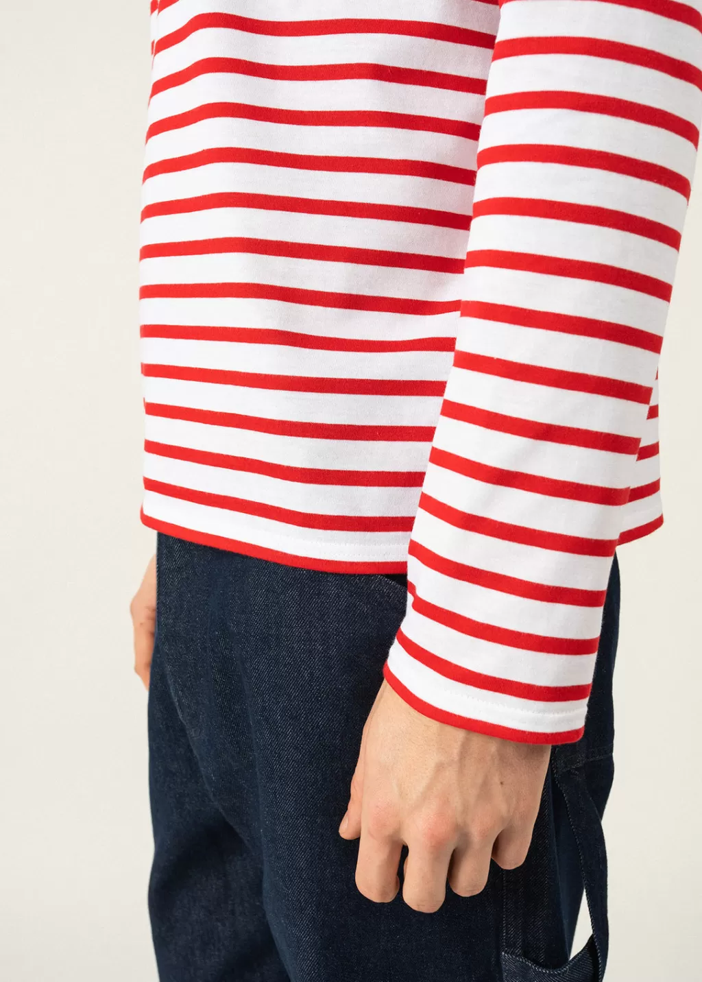 minquiers_unisex_striped_sailor_shirt_8-12.webp Store Saint James Minquiers unisex striped sailor shirt Neige/tulipe