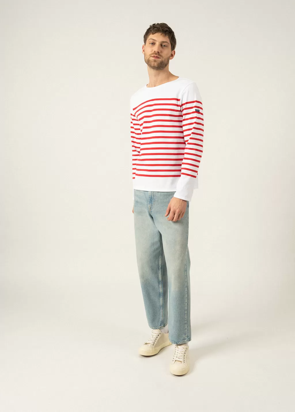 naval_authentic_striped_sailor_shirt_2-8.webp Discount Saint James Naval authentic striped sailor shirt Neige/tulipe
