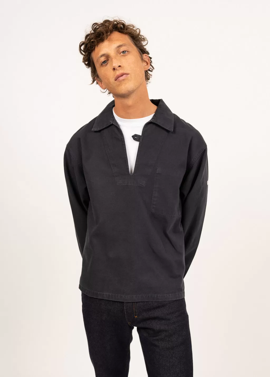 nemo_authentic_sailor_smock_2-2.webp Clearance Saint James Nemo authentic sailor smock Marine