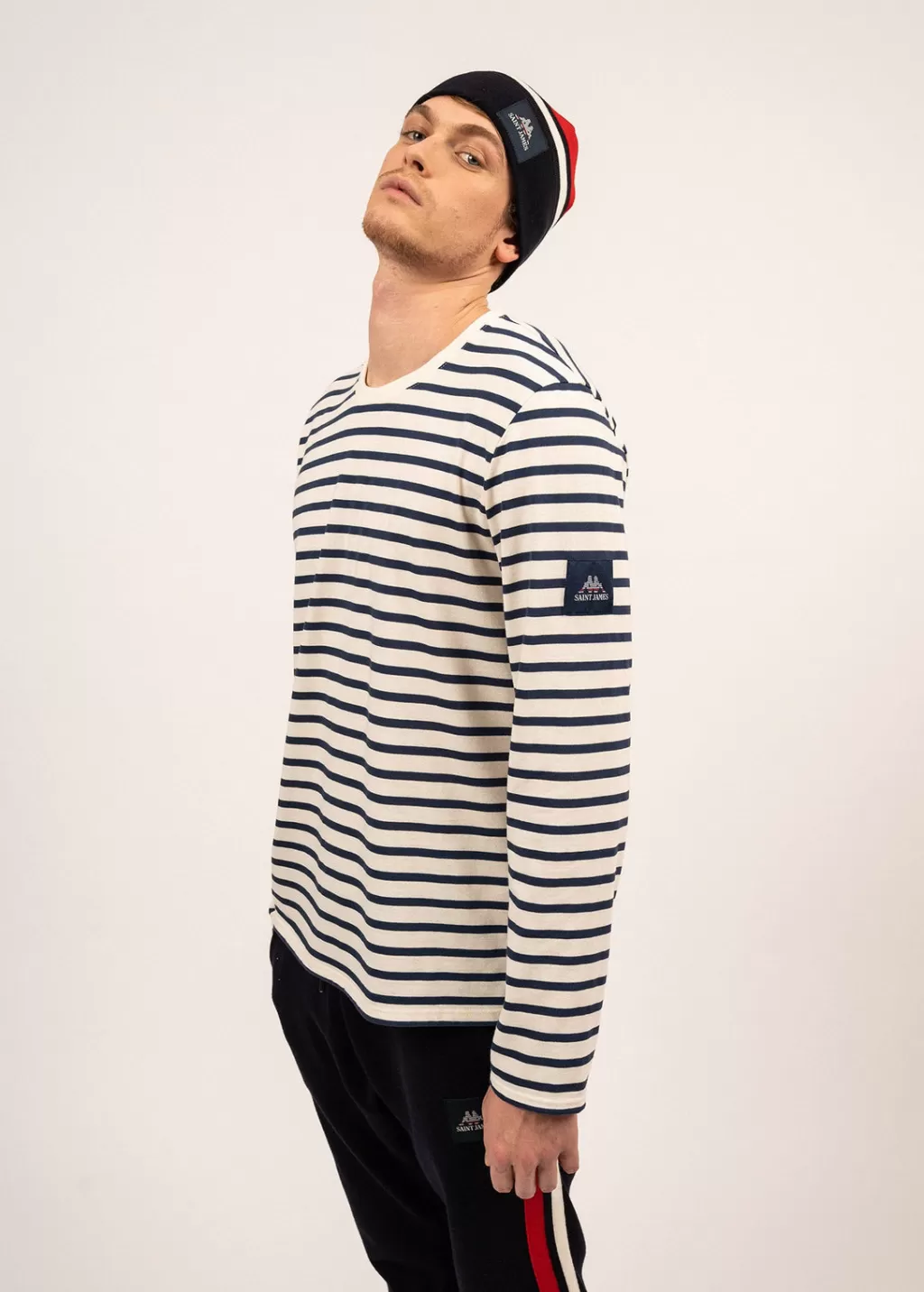 normands_cotton_sailor_striped_shirt_2.webp Fashion Saint James Normands cotton sailor striped shirt Ecru/marine