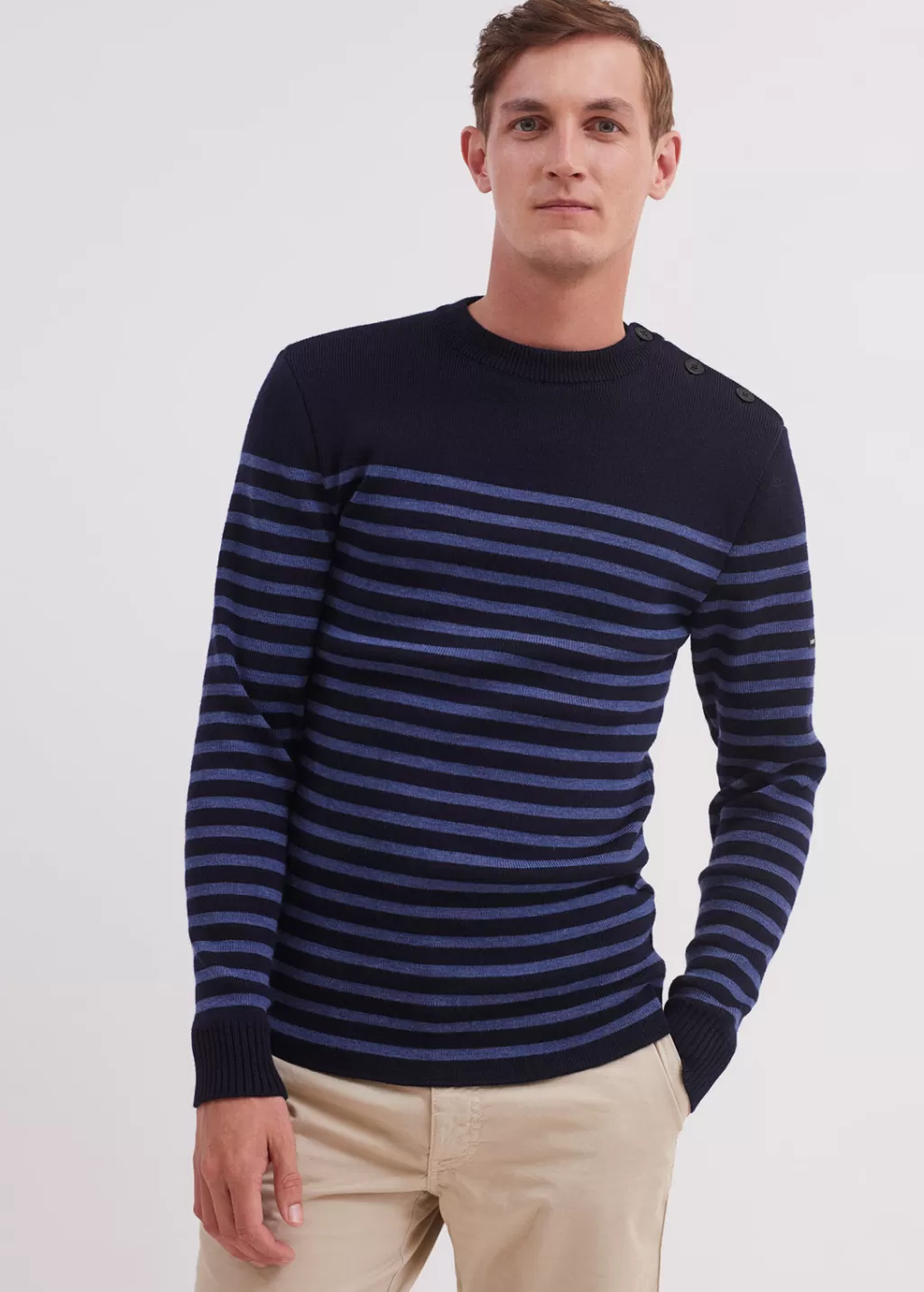 rochefort_striped_sailor_jumper_2-7.webp Sale Saint James Rochefort striped sailor jumper Navy/jean