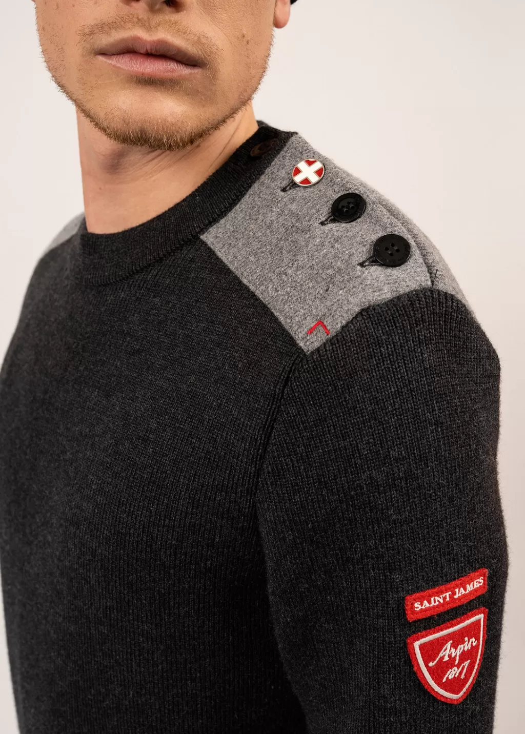 sailor_jumper_moraine_arpin_4-1.webp Discount Saint James Sailor jumper Moraine Arpin Anthracite