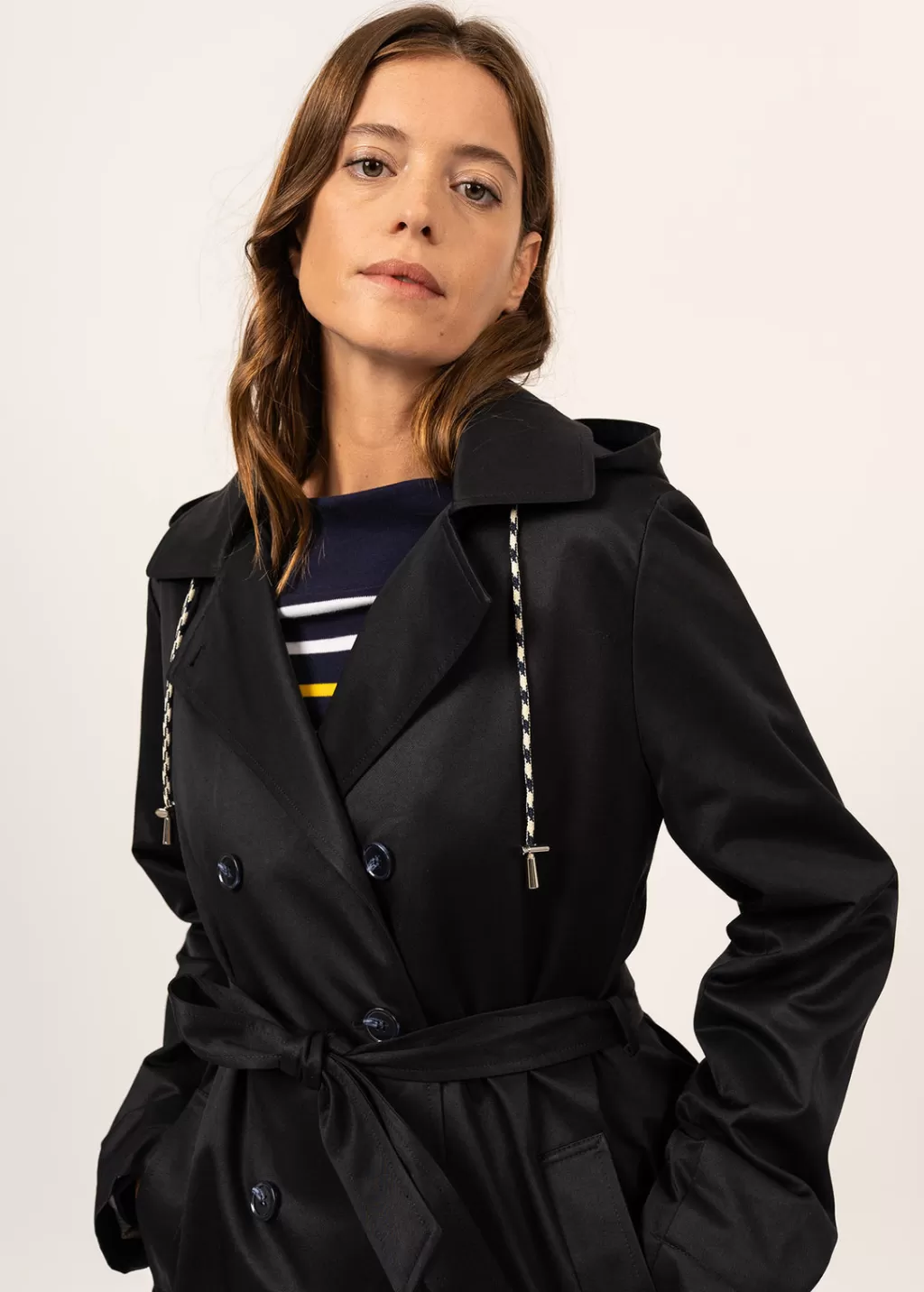 ste_honorine_hooded_trenchcoat_3-1.webp Cheap Saint James Ste Honorine hooded trenchcoat Navy