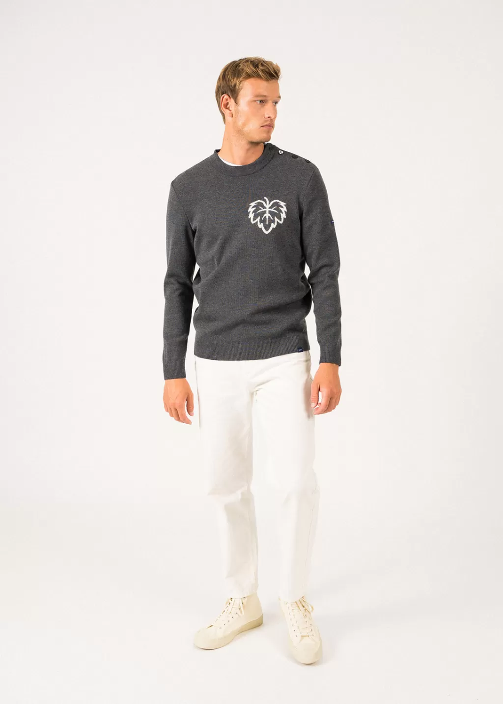 terremer_sailor_jumper_2.webp Shop Saint James Terre-Mer sailor jumper Grisfonce/blanc